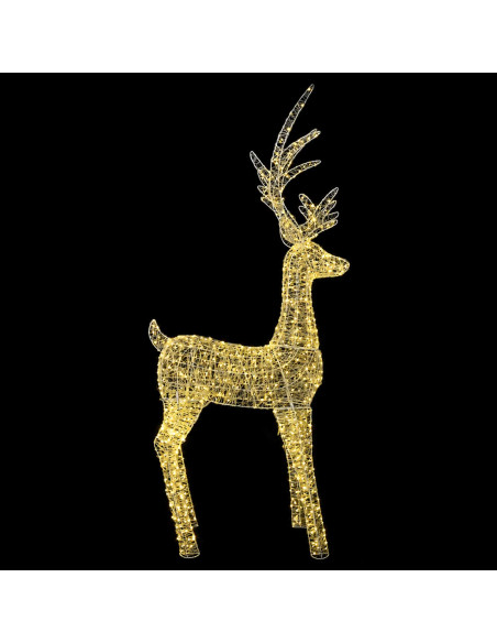 Renna di Natale luminosa a LED 1000 LED Bianco caldo