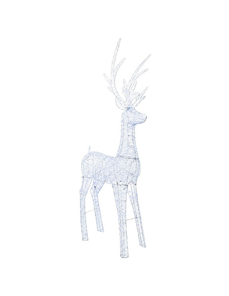 Renna di Natale luminosa a LED 1000 LED Bianco