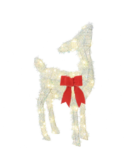 Famiglia di renne natalizie LED 300 LED Bianco caldo