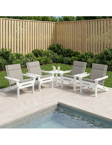 Cuscini per Sedia Alta in 4 Pezzi GEMERT 4 pcs 100% Poliestere