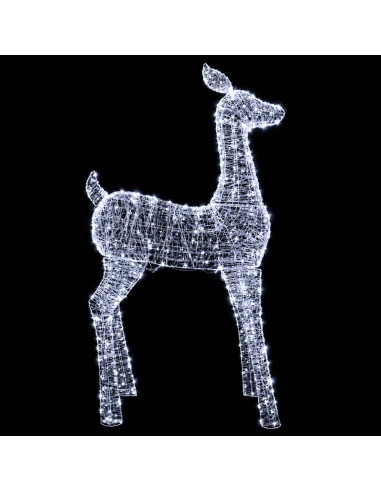 Renna di Natale luminosa a LED LOVIISA 900 LED Bianco
