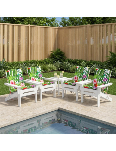 Cuscini per Sedia Alta in 4 Pezzi GEMERT 4 pcs 100% Poliestere
