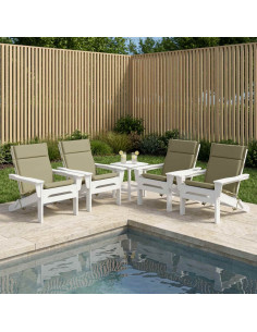 Cuscini per Sedia Alta in 4 Pezzi GEMERT 4 pcs 100% Poliestere 2