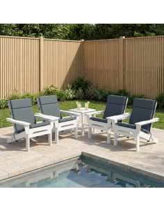 Cuscini per Sedia Alta in 4 Pezzi GEMERT 4 pcs 100% Poliestere