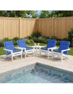 Cuscini per Sedia Alta in 4 Pezzi GEMERT 4 pcs 100% Poliestere