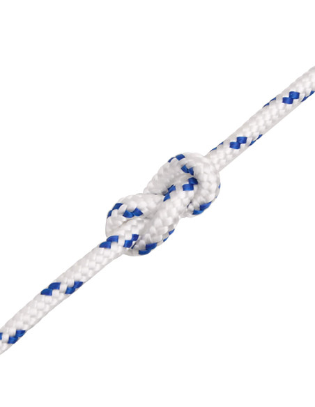Corda multiuso 4 mm 25 m Bianco e Blu PP 105 kg Carico massimo