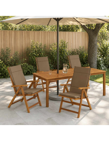 Cuscini per Sedia Alta in 4 Pezzi GEMERT 4 pcs 100% Poliestere