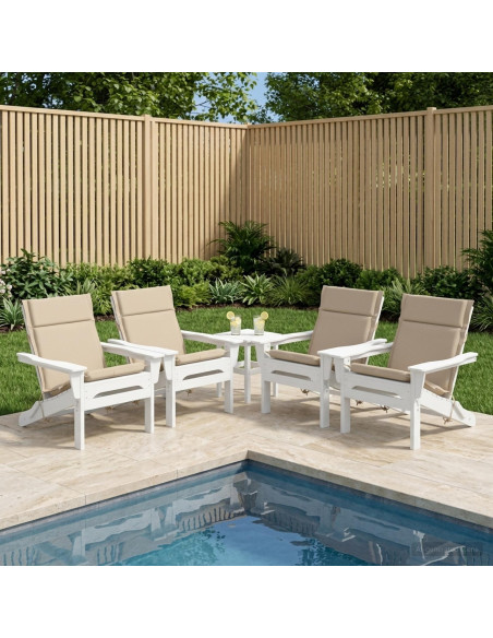 Cuscini per Sedia Alta in 4 Pezzi GEMERT 4 pcs 100% Poliestere