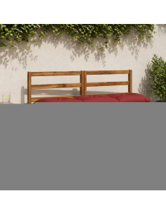 Cuscini per Panchina a 2 Pezzi VIANEN 100% Poliestere Rosso