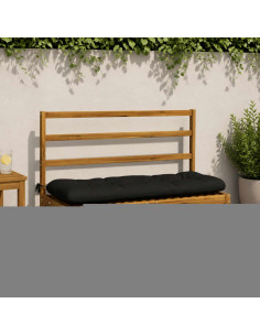 Cuscini per Panchina a 2 Pezzi VIANEN 100% Poliestere Nero