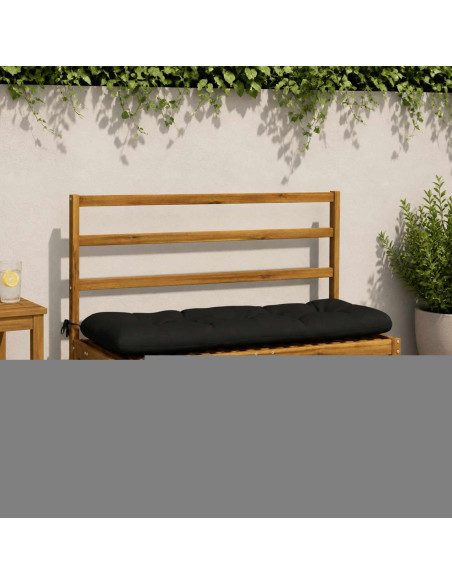 Cuscini per Panchina a 2 Pezzi VIANEN 100% Poliestere Nero