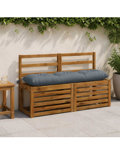 Cuscini per Panchina a 2 Pezzi VIANEN 100% Poliestere Blu
