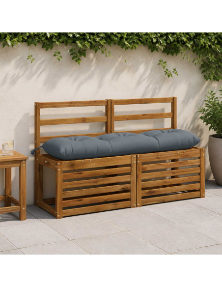 Cuscini per Panchina a 2 Pezzi VIANEN 100% Poliestere Blu