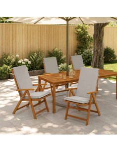 Cuscini Bhair Alto Schienale in 4 Pezzi GEMERT 4 pcs Grigio