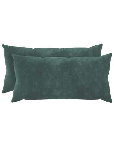 Cuscino con cuscino HEERLEN 2 pz Blu mare Fleece in microfibra