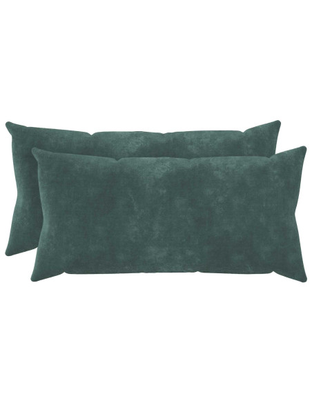 Cuscino con cuscino HEERLEN 2 pz Blu mare Fleece in microfibra