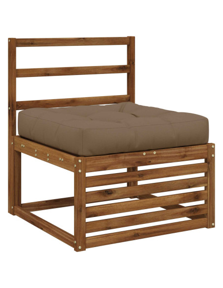 Cuscino per Sedia in Unico Pezzo VIANEN 100% Poliestere Tortora