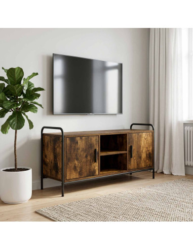 Mobile TV 99 x 33 x 50 cm Rovere Fumo Legno ingegnerizzato
