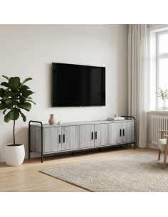 Mobile TV 146 x 33 x 50 cm Sonoma grigio Legno ingegnerizzato