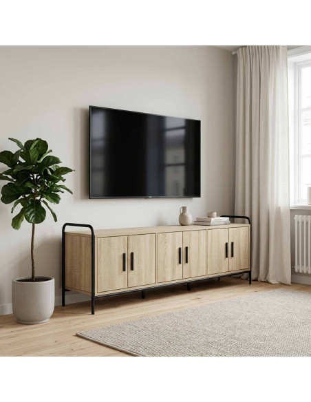 Mobile TV 146 x 33 x 50 cm Rovere Sonoma Legno ingegnerizzato