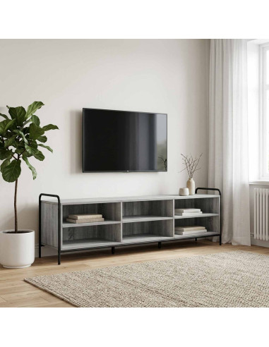 Mobile TV 140 x 39,5 x 50 cm Sonoma grigio Legno ingegnerizzato
