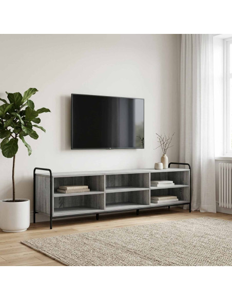 Mobile TV 140 x 39,5 x 50 cm Sonoma grigio Legno ingegnerizzato
