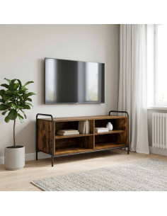 Mobile TV 140 x 39,5 x 50 cm Rovere Fumo Legno ingegnerizzato