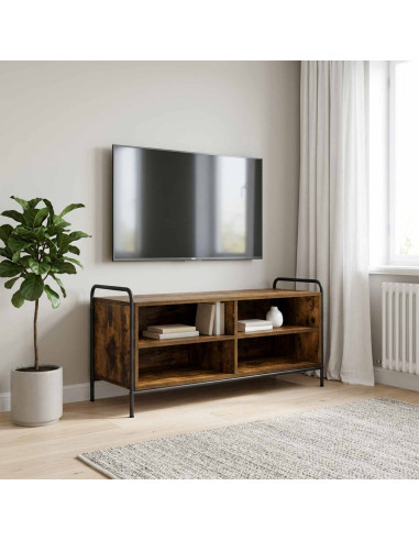 Mobile TV 140 x 39,5 x 50 cm Rovere Fumo Legno ingegnerizzato