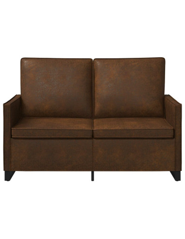 Divano a 2 posti Marrone 130 x 81 x 82 cm