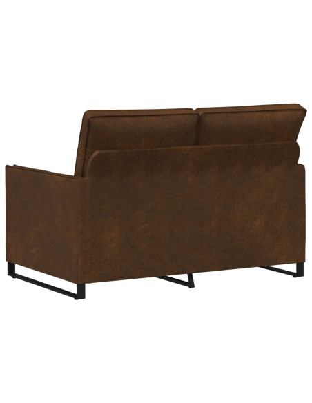 Divano a 2 posti Marrone 130 x 81 x 82 cm