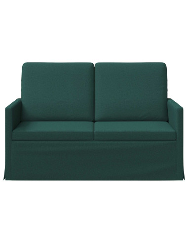 Divano a 2 posti Verde Scuro 130 x 81 x 82 cm Tessuto