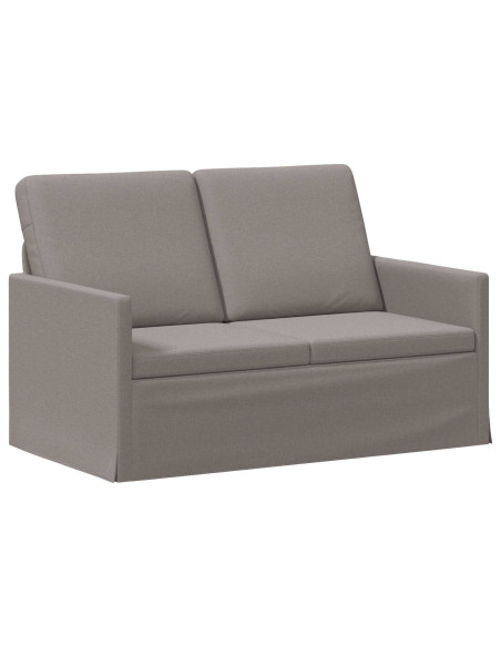 Divano a 2 posti Tortora 130 x 81 x 82 cm Tessuto