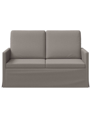 Divano a 2 posti Tortora 130 x 81 x 82 cm Tessuto
