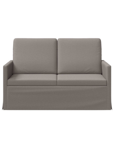 Divano a 2 posti Tortora 130 x 81 x 82 cm Tessuto