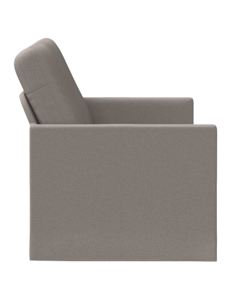 Divano a 2 posti Tortora 130 x 81 x 82 cm Tessuto
