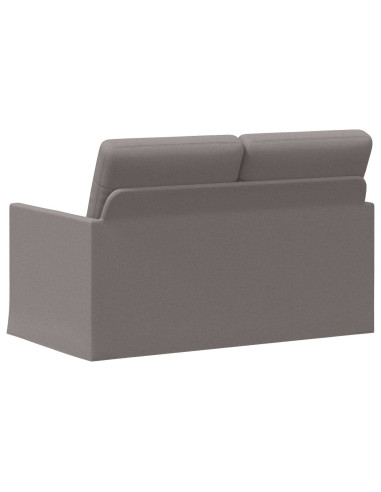 Divano a 2 posti Tortora 130 x 81 x 82 cm Tessuto