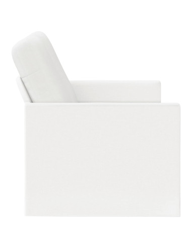 Divano a 2 posti Bianco 130 x 81 x 82 cm Tessuto