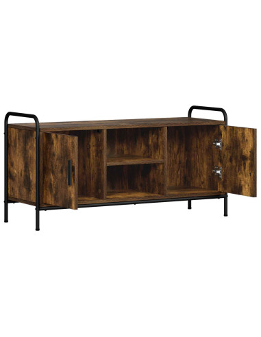 Mobile TV 99 x 33 x 50 cm Rovere Fumo Legno ingegnerizzato