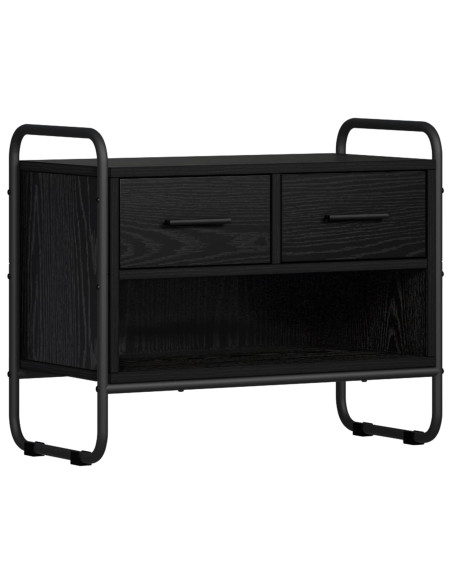 Mobile TV 60 x 30 x 50 cm Rovere Nero Legno ingegnerizzato