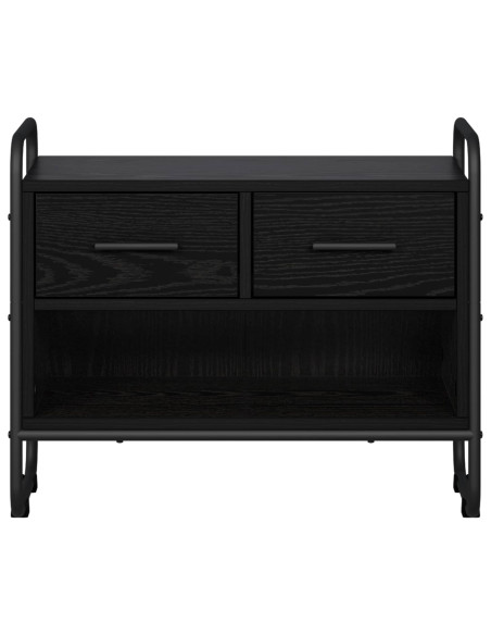 Mobile TV 60 x 30 x 50 cm Rovere Nero Legno ingegnerizzato
