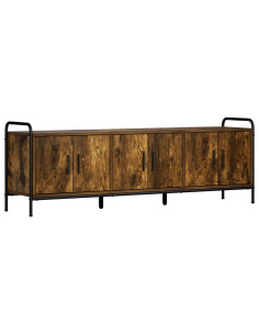 Mobile TV 146 x 33 x 50 cm Rovere Fumo Legno ingegnerizzato 2