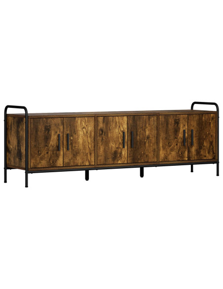 Mobile TV 146 x 33 x 50 cm Rovere Fumo Legno ingegnerizzato