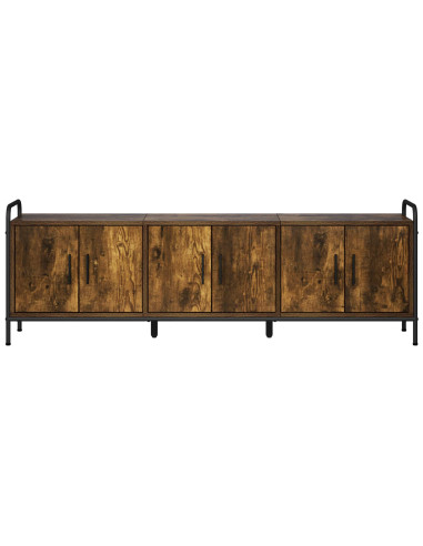 Mobile TV 146 x 33 x 50 cm Rovere Fumo Legno ingegnerizzato