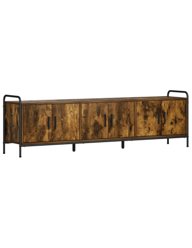 Mobile TV 146 x 33 x 50 cm Rovere Fumo Legno ingegnerizzato