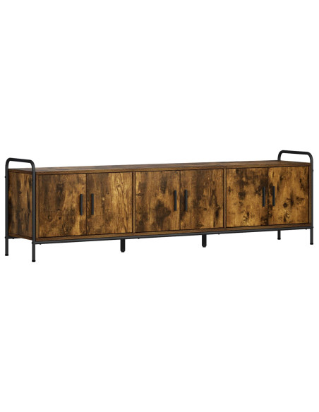 Mobile TV 146 x 33 x 50 cm Rovere Fumo Legno ingegnerizzato