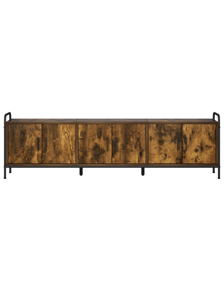 Mobile TV 146 x 33 x 50 cm Rovere Fumo Legno ingegnerizzato