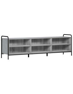 Mobile TV 140 x 39,5 x 50 cm Sonoma grigio Legno ingegnerizzato 2