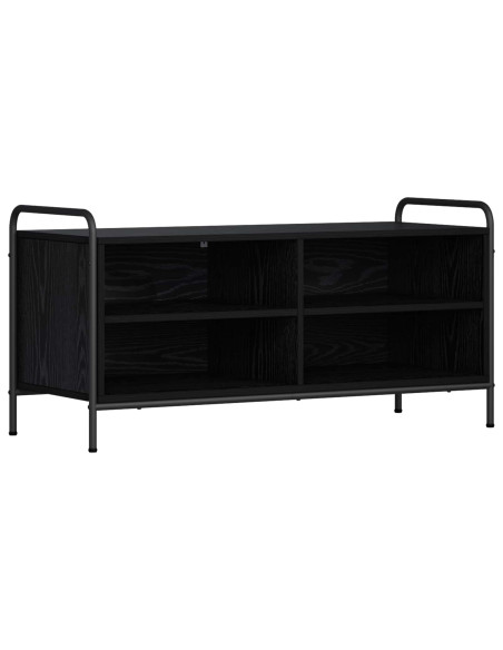 Mobile TV 140 x 39,5 x 50 cm Rovere Nero Legno ingegnerizzato