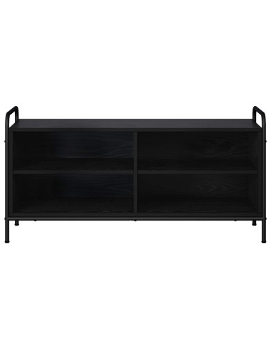Mobile TV 140 x 39,5 x 50 cm Rovere Nero Legno ingegnerizzato