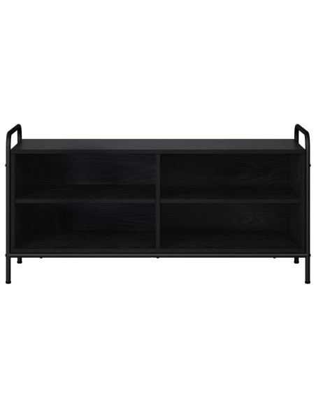 Mobile TV 140 x 39,5 x 50 cm Rovere Nero Legno ingegnerizzato